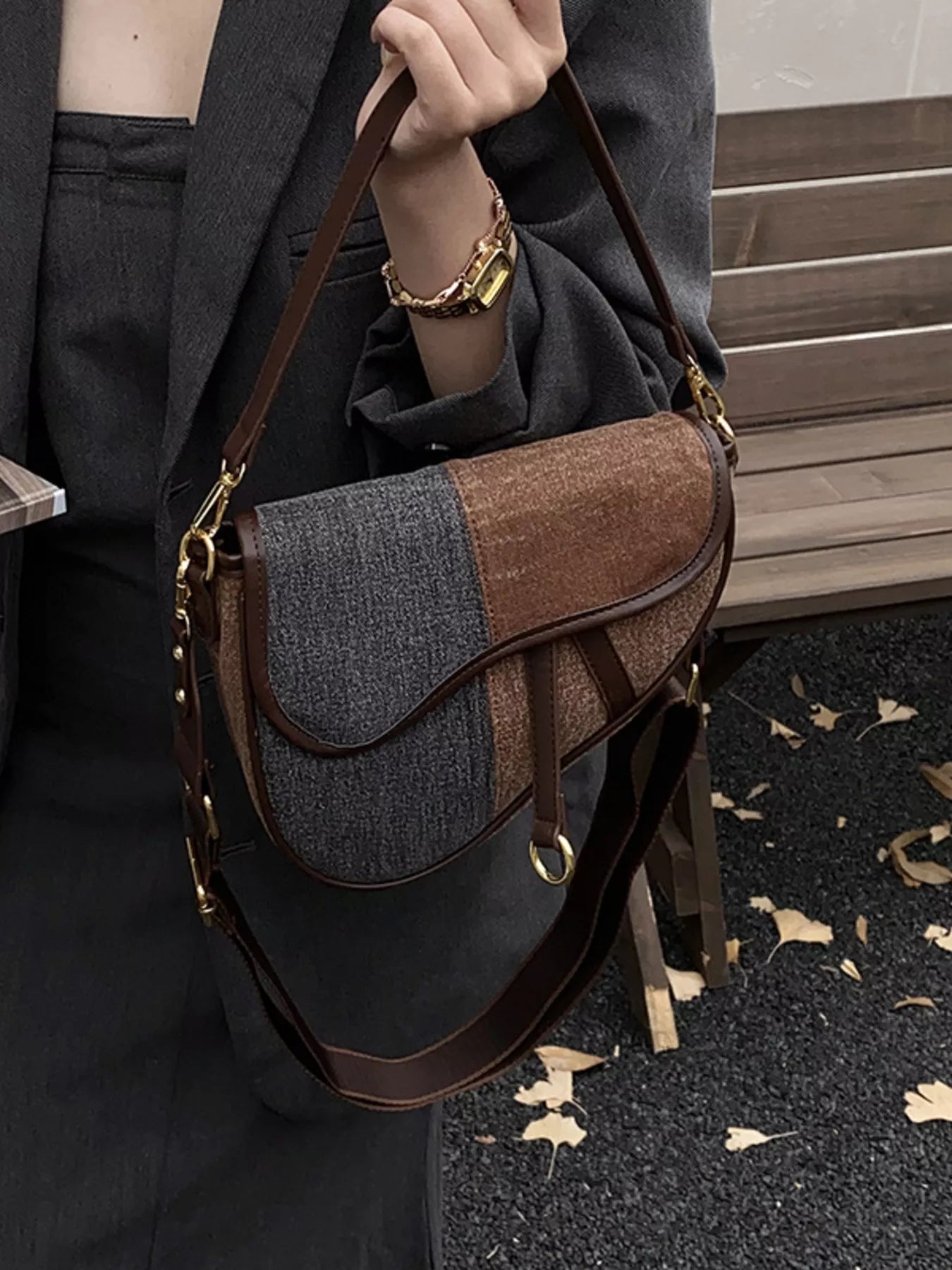 Adjustable Strap Crossbody Bag - MAD RUFFI