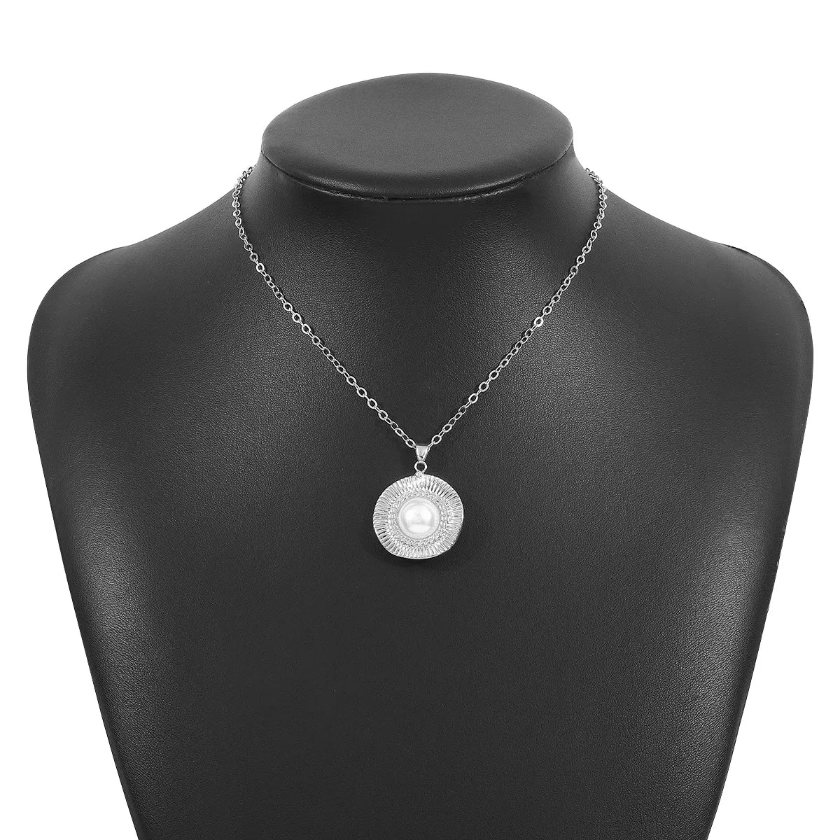 Alloy Pearl Pendant Necklace - MAD RUFFI