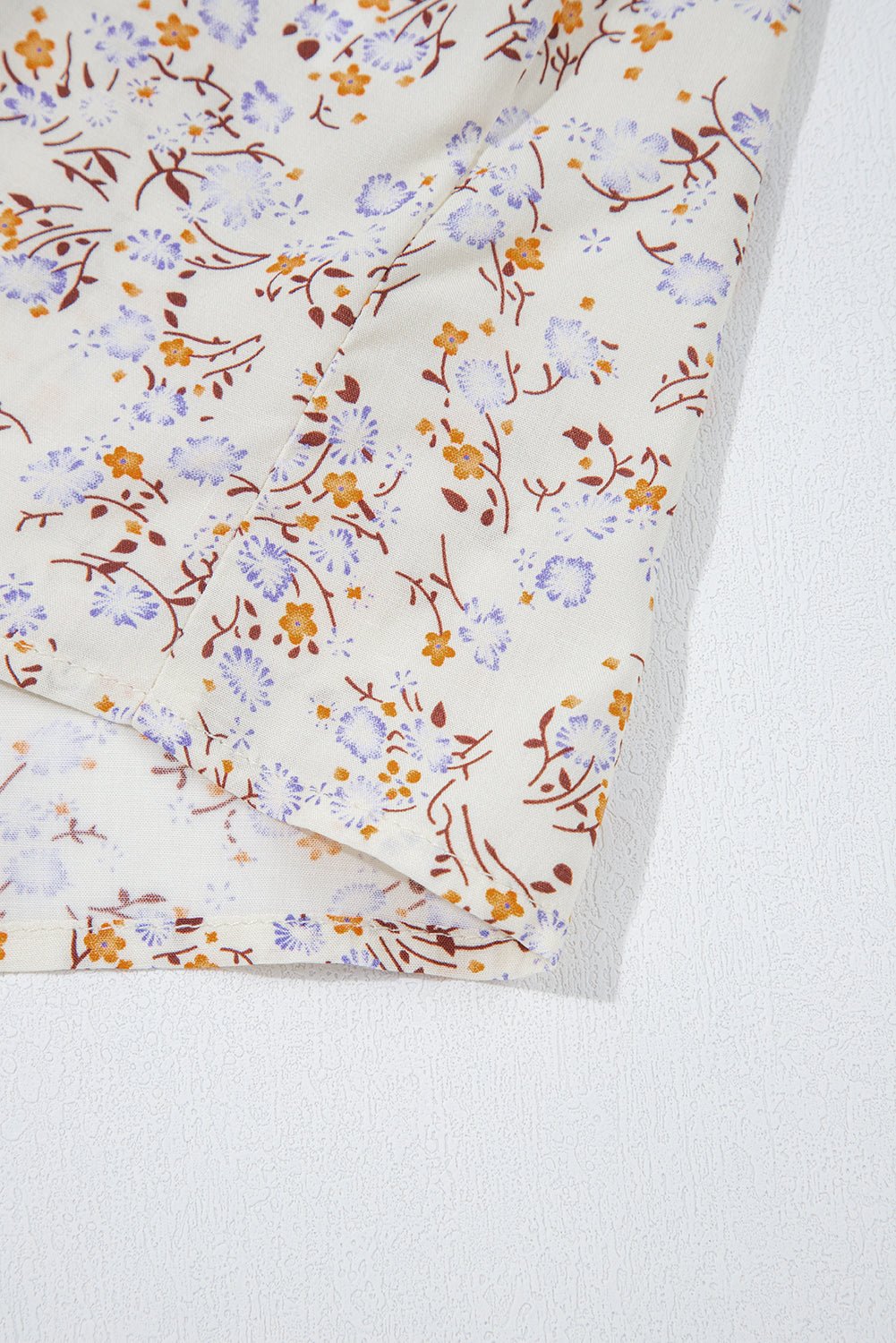 apricot boho floral spaghetti straps cami top - MAD RUFFI