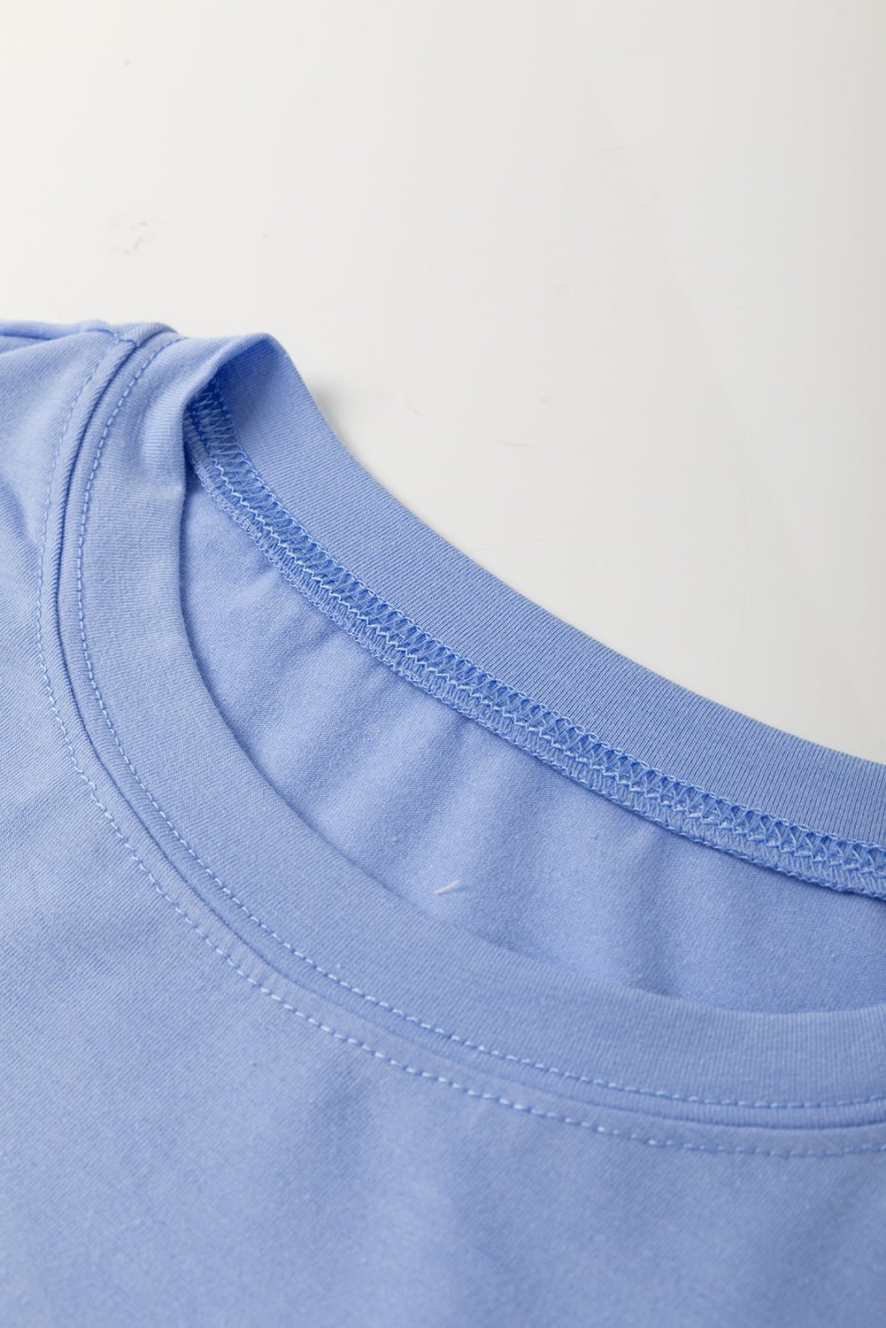 apricot flower patched exposed stitching trim loose tee - MAD RUFFI