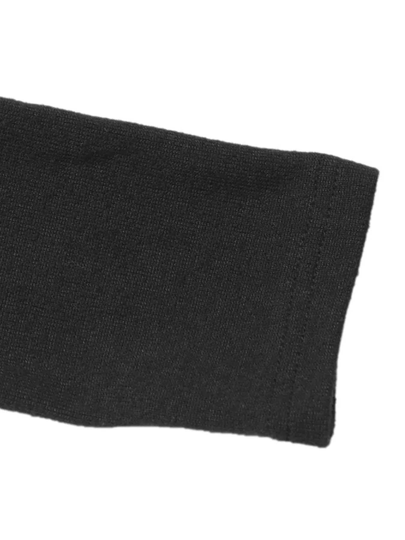 Asymmetrical Contrast Long Sleeve Dress - MAD RUFFI