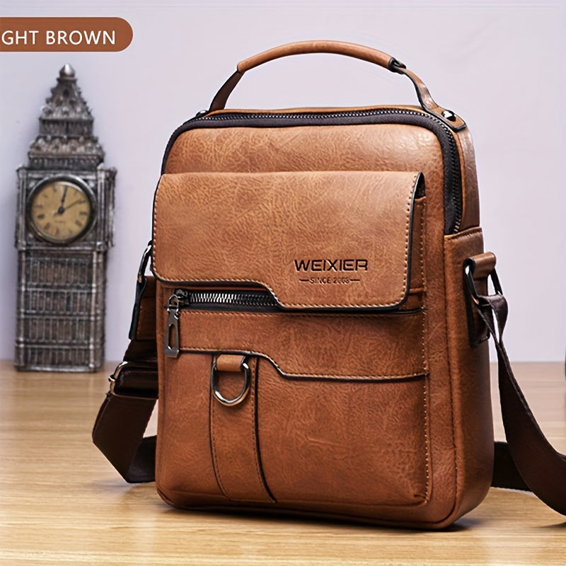 Men's Genuine Leather Crossbody Bag Shoulder Bags Vintage Handbags Business Bag