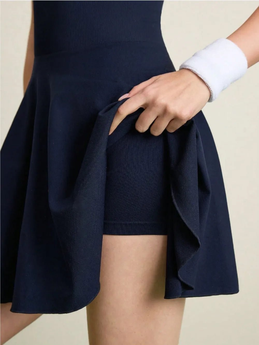 Backless Halter Neck Active Dress - MAD RUFFI