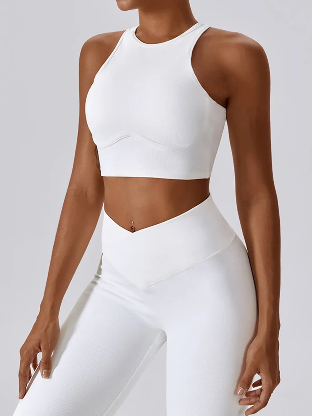 Basic Bae Cutout Racerback Active Tank - MAD RUFFI