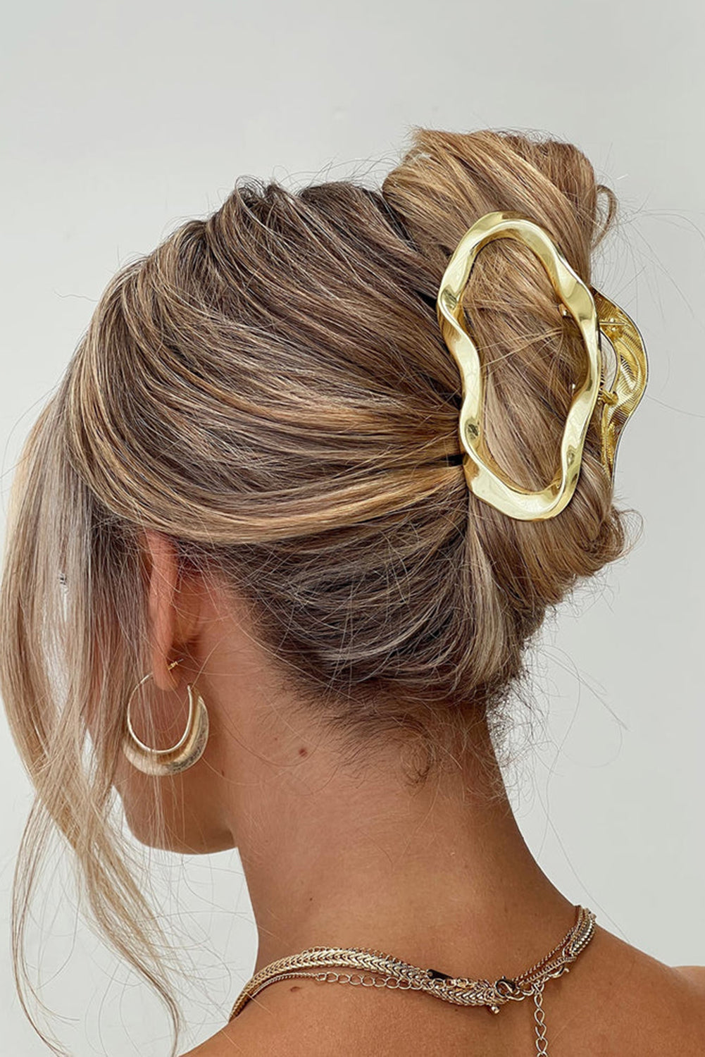 Gold Hollow Out Cloud Vintage Hair Claw