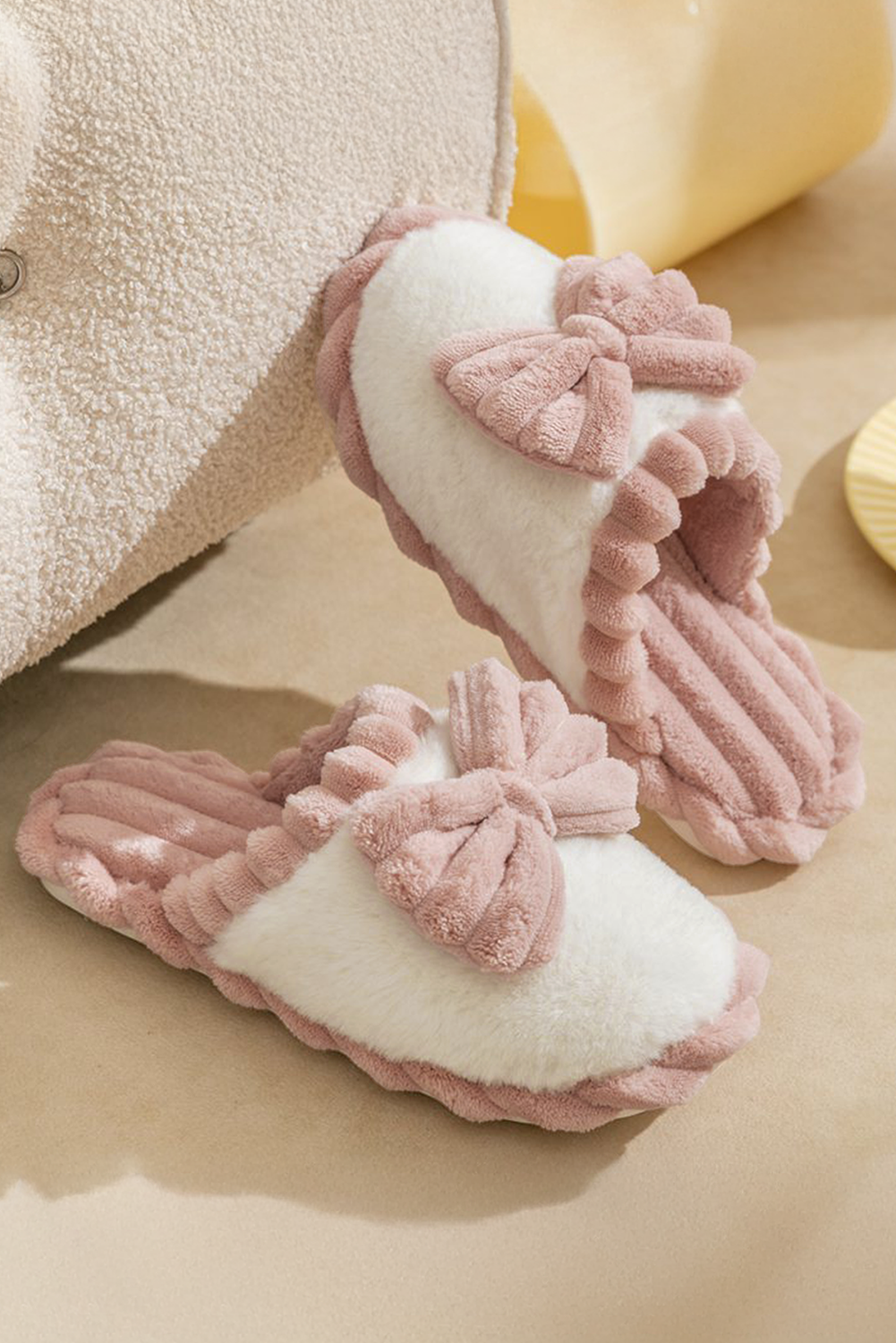 Slipper de invierno Fushia Bow Plush