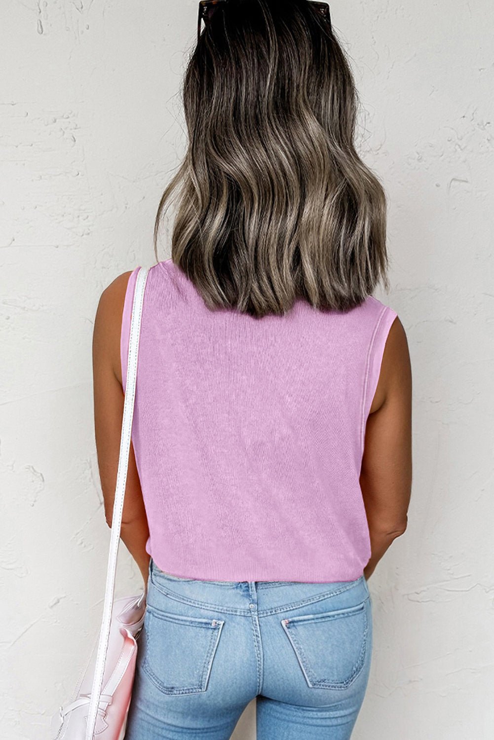 Beau Blue Mineral Wash Patched Chest Pocket Tank Top - MAD RUFFI