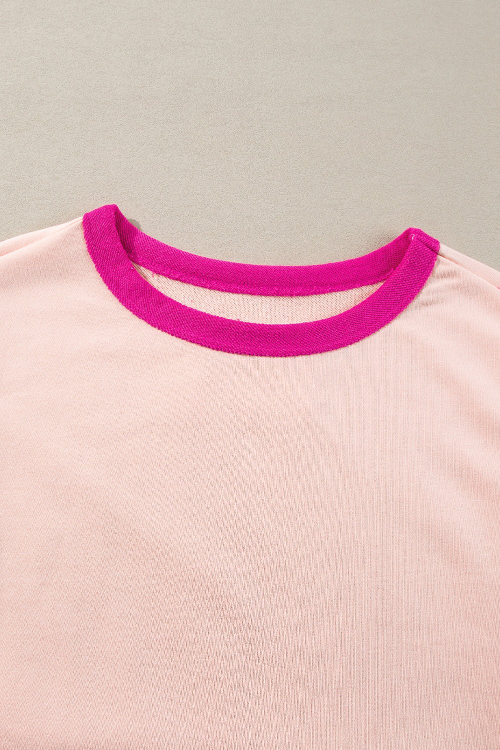 Beige Star Patchwork Exposed Seam Oversized Sweatshirt - MAD RUFFI