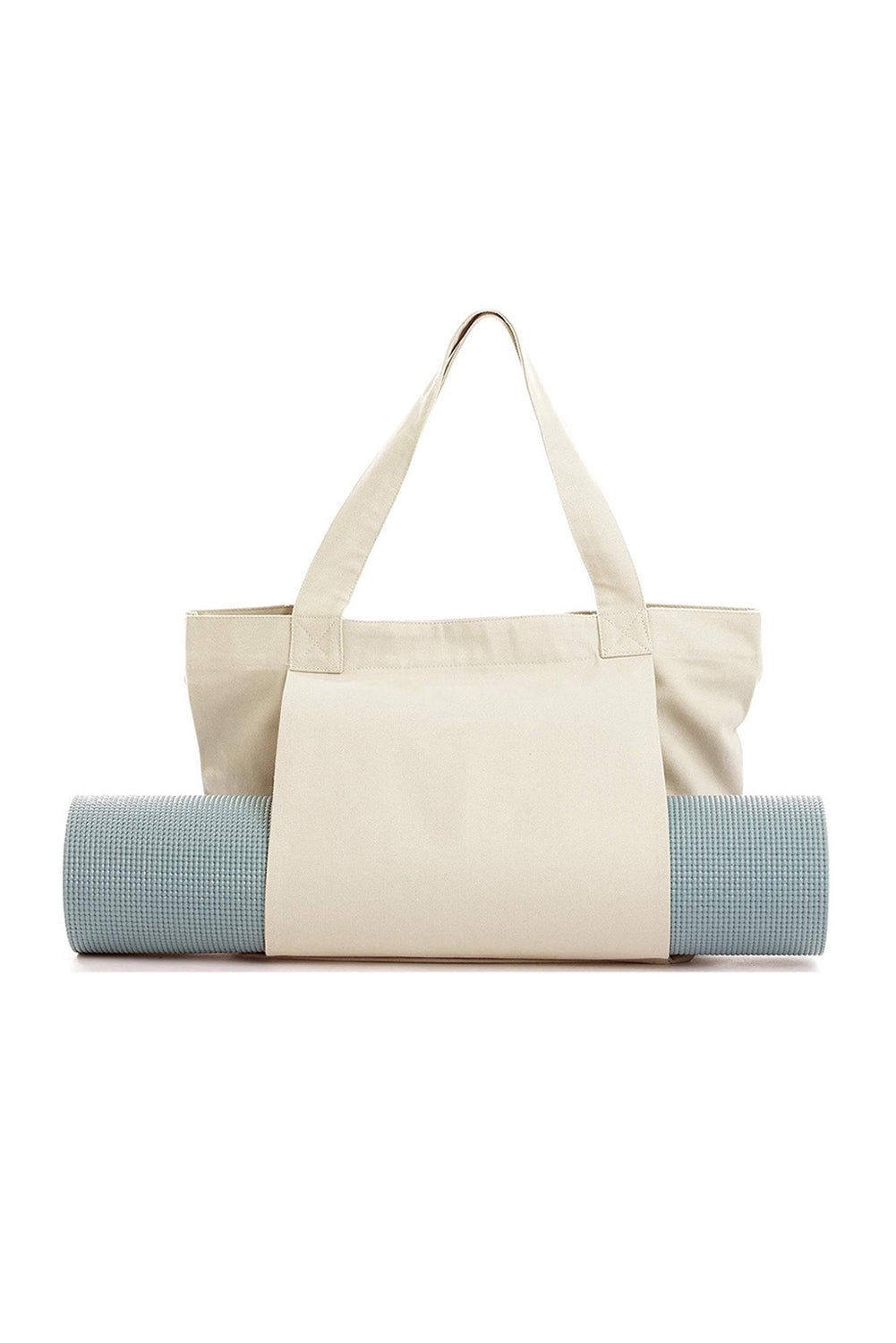 Black Canvas Large Tote Yoga Mat Bag - MAD RUFFI