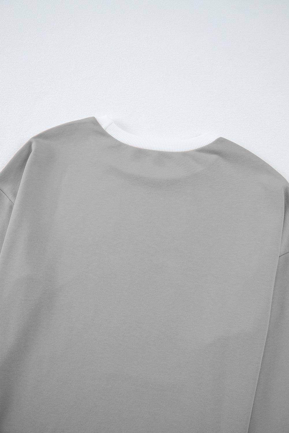 Black Contrast Trim Long Sleeve Pullover and Pants Set - MAD RUFFI