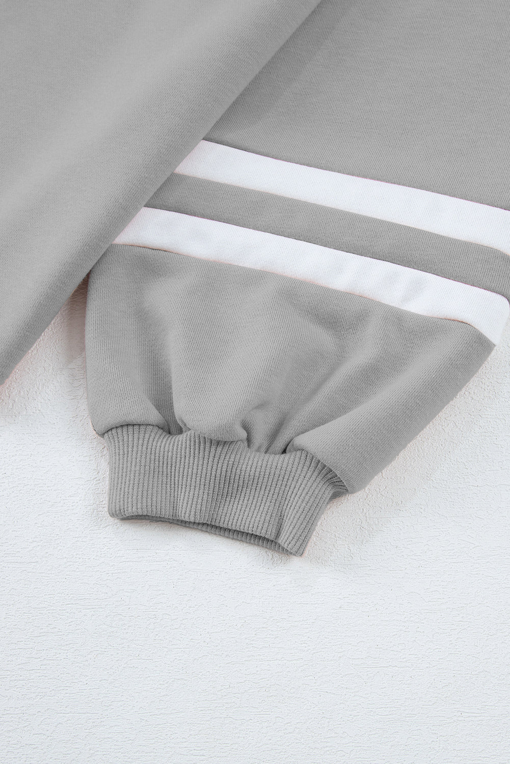 Black Contrast Trim Long Sleeve Pullover and Pants Set - MAD RUFFI