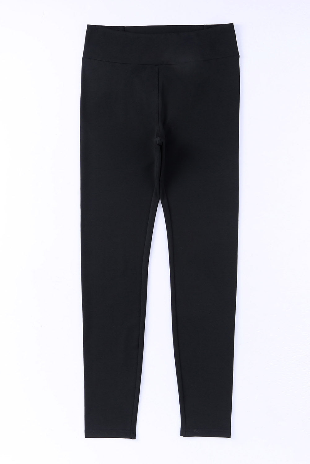 Black Criss Cross Tummy Control High Waisted Leggings - MAD RUFFI