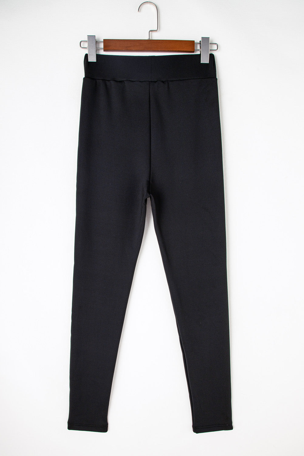 Black Fleece Lining Winter Thermal High Waist Leggings - MAD RUFFI