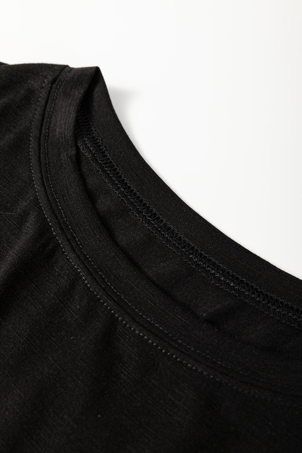 Black Floral Mesh Sleeve Fake Two - Piece Top - MAD RUFFI