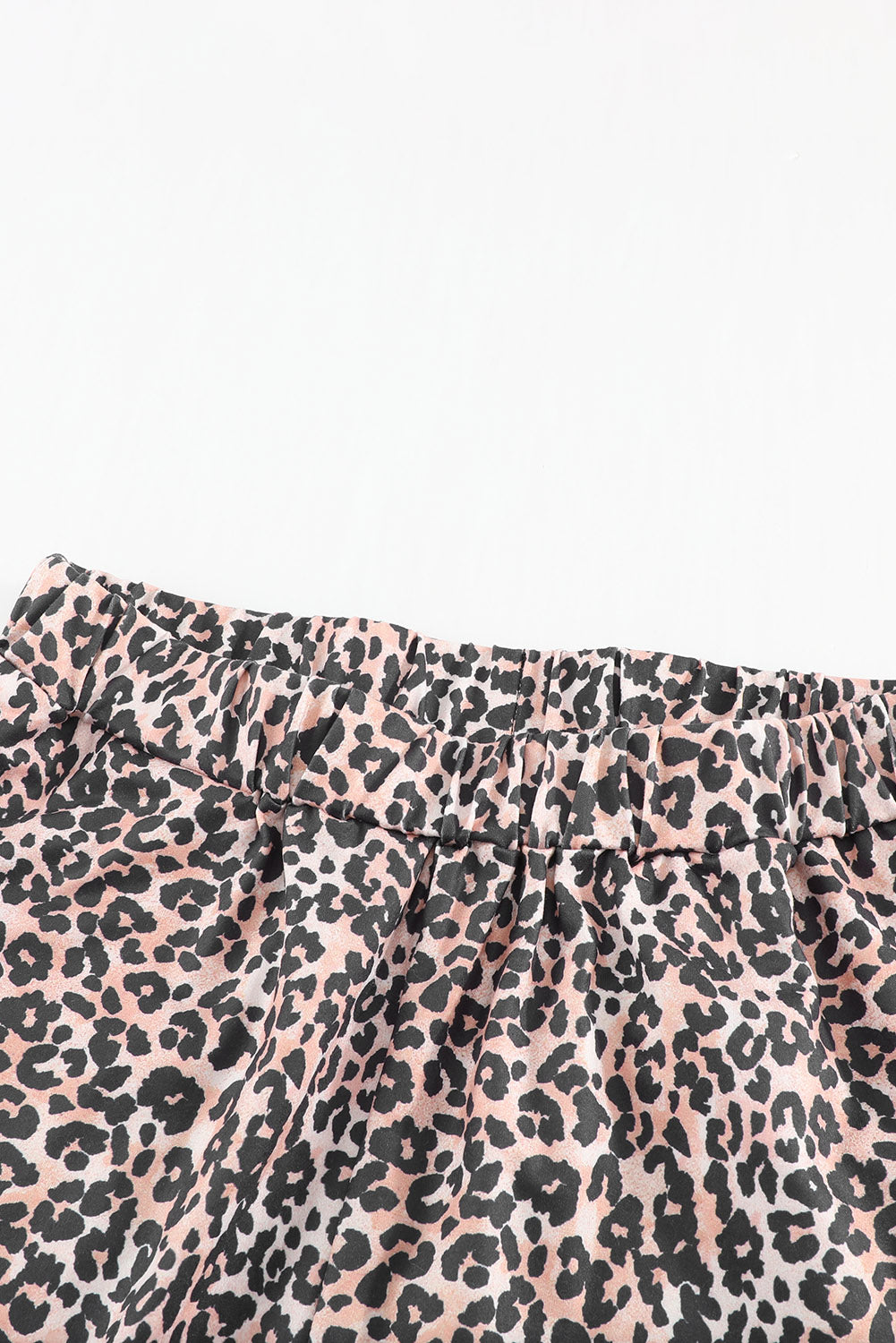 Black Leopard Print High Waist Graphic Pajama Set - MAD RUFFI