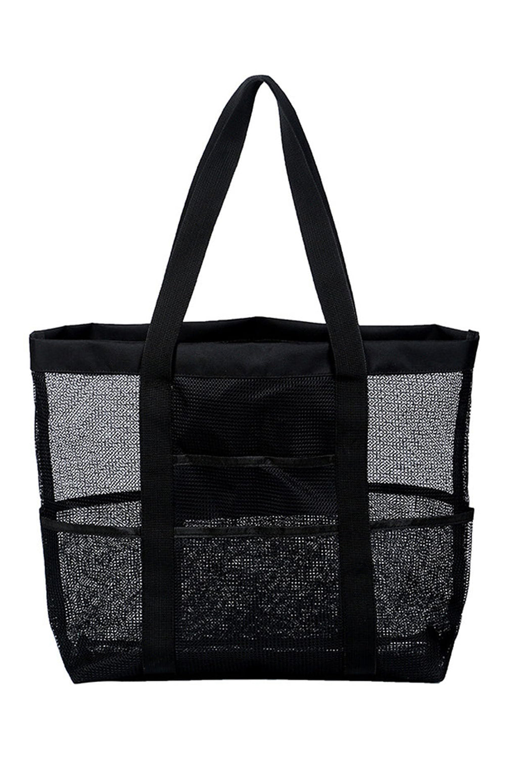 Black Mesh Travel Toiletry Storage Large Capacity Bag - MAD RUFFI