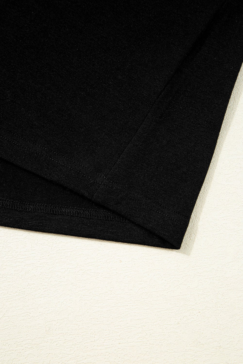 Black Plus Size Floral Mesh Patchwork Loose V Neck T Shirt - MAD RUFFI