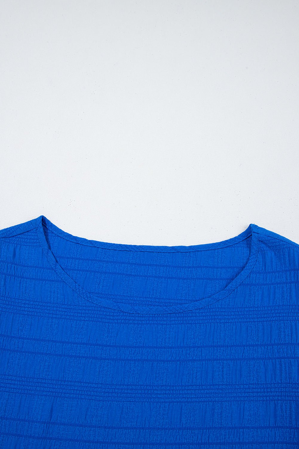 Black Ruffle Sleeve Textured Shirred Blouse - MAD RUFFI