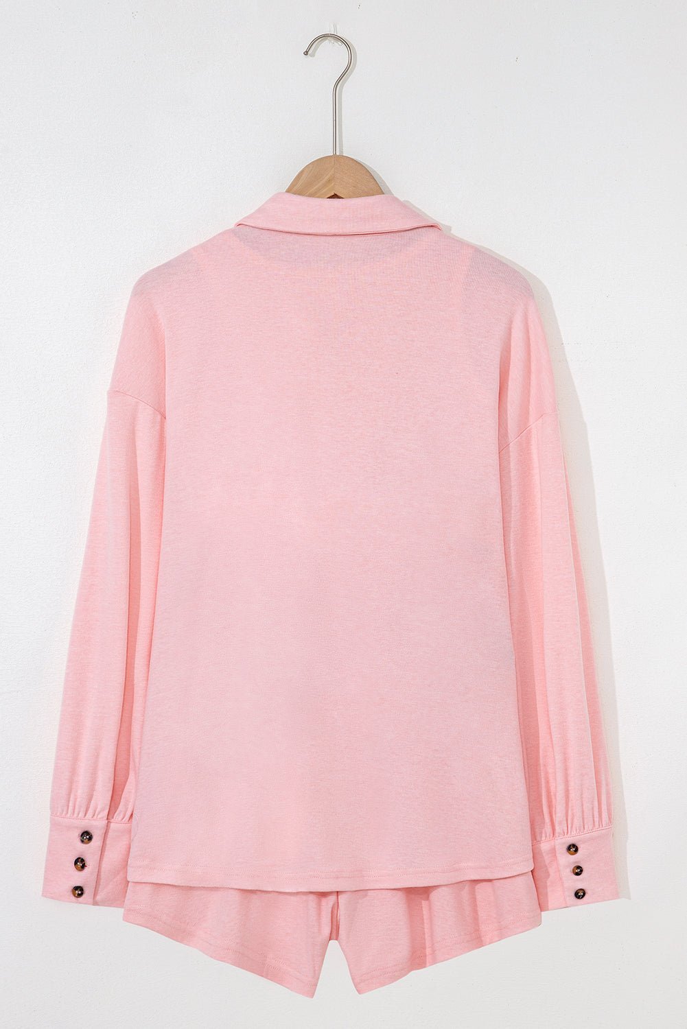 Black Shirred Hem Crop Tank Top Loose Shorts Cardigan 3 Piece Pajama Set - MAD RUFFI