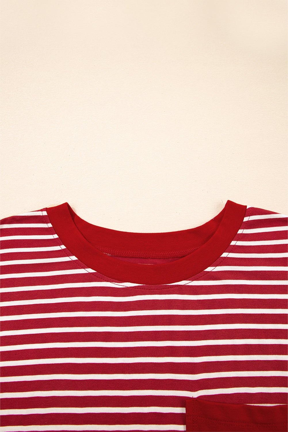 Black Stripe Chest Pocket Patch Round Neck Sleeveless Tee - MAD RUFFI