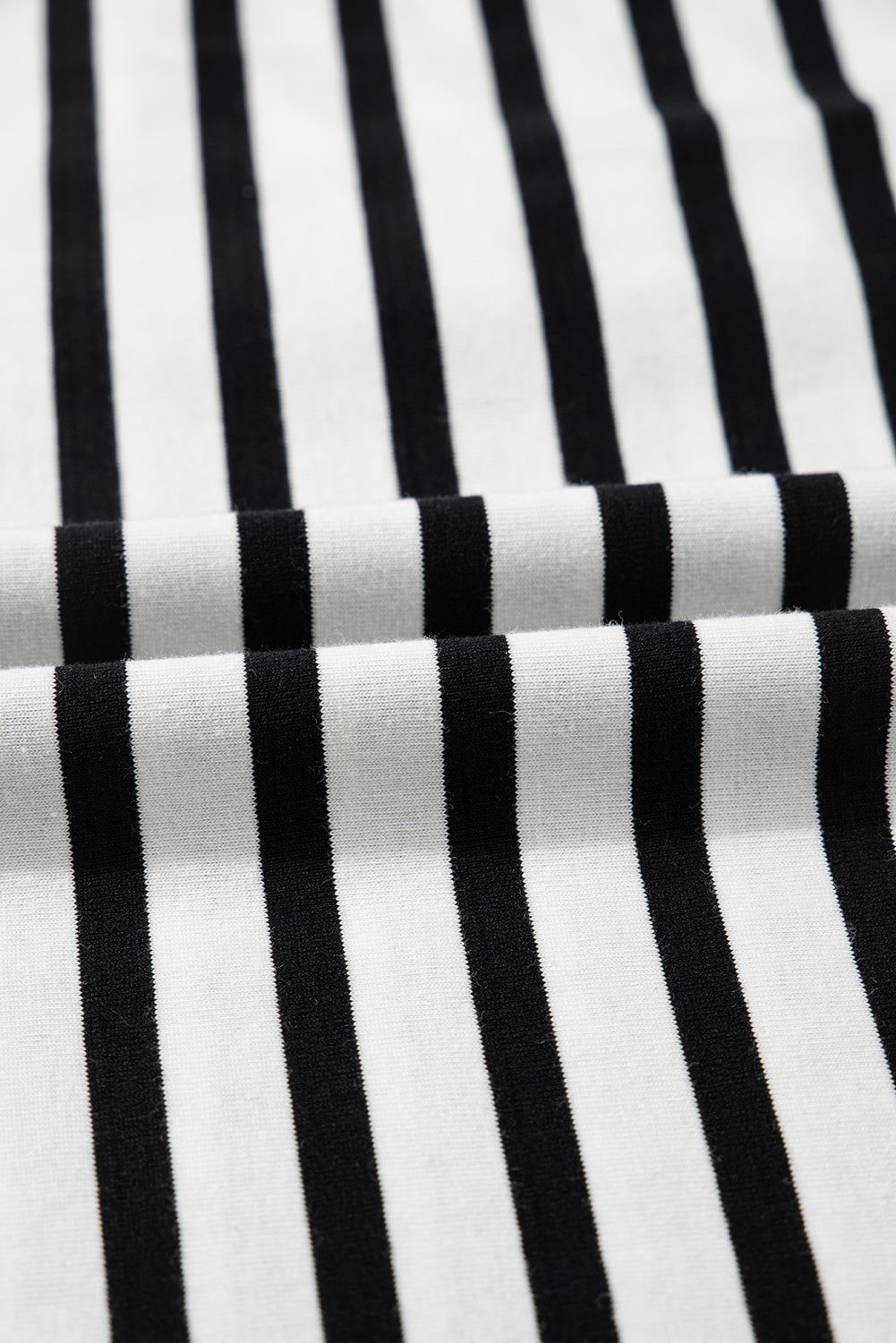 Black Stripe Collared Puff Sleeve Pocketed Mini Dress - MAD RUFFI