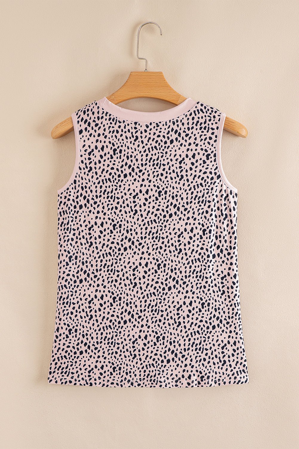 black tie - dye striped print round neck tank top - MAD RUFFI