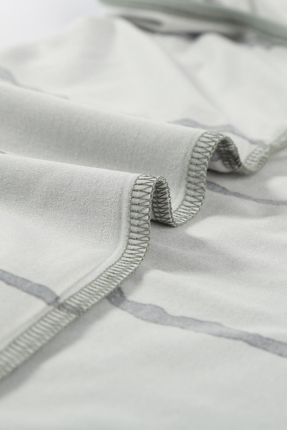 black tie - dye striped print round neck tank top - MAD RUFFI