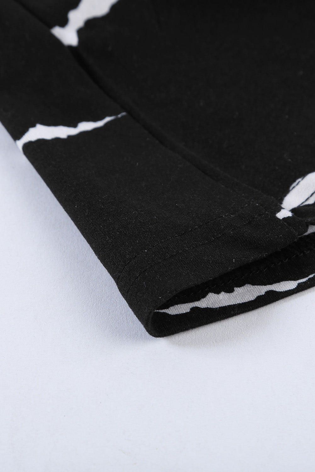 black tie - dye striped print round neck tank top - MAD RUFFI