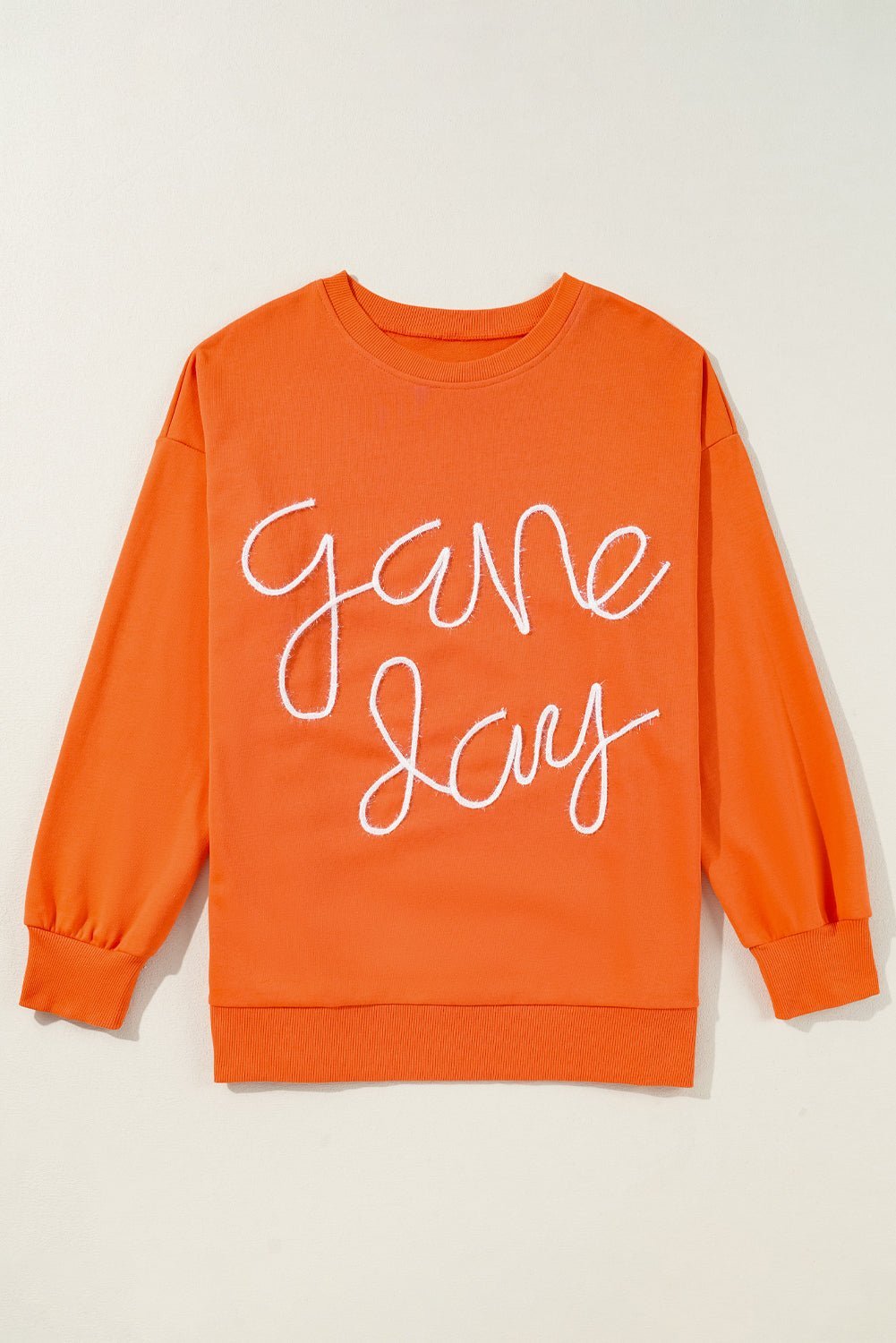 Black Tinsel Game Day Drop Shoulder Sweatshirt - MAD RUFFI