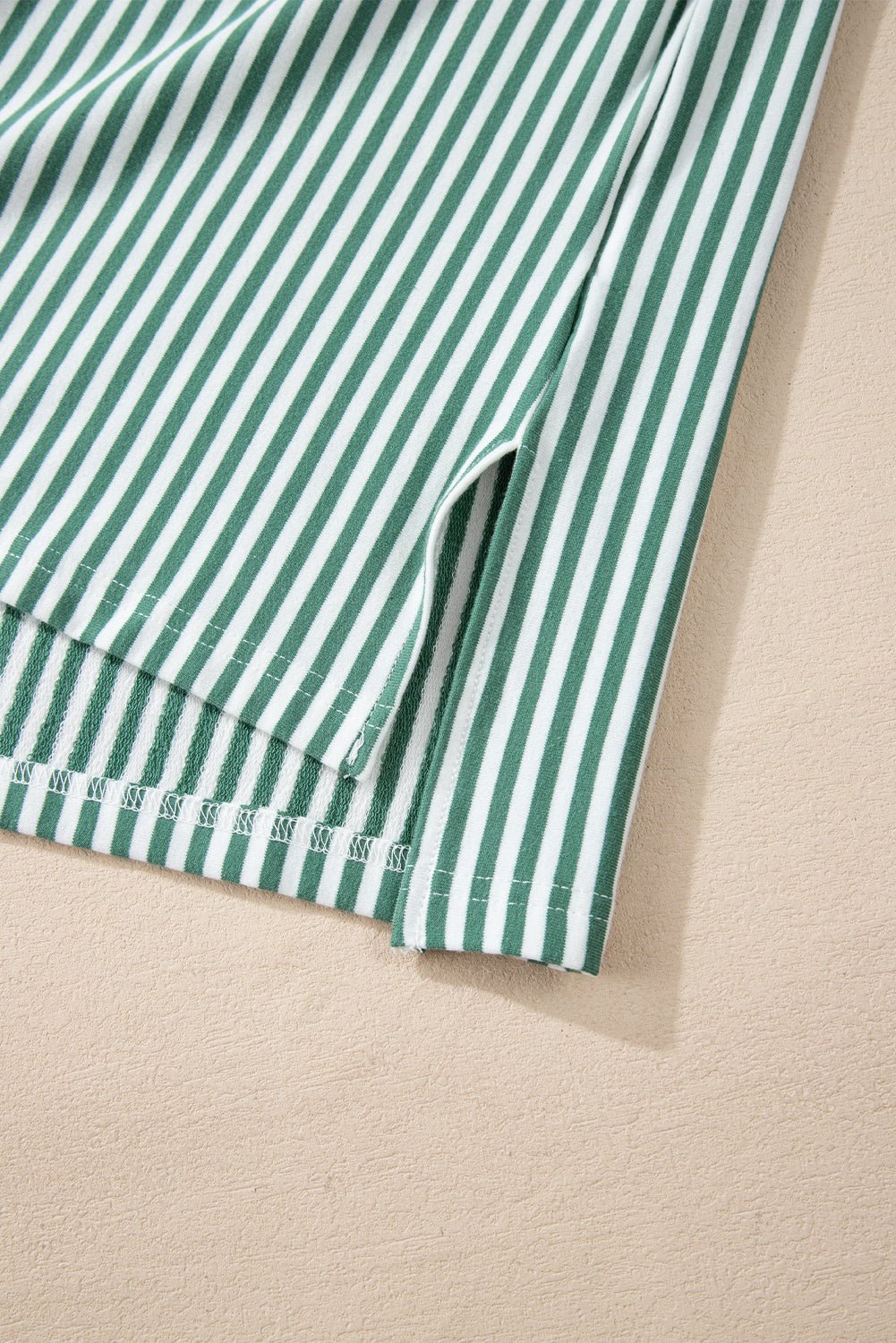 Black & White Striped Patchwork Oversized Tee - MAD RUFFI