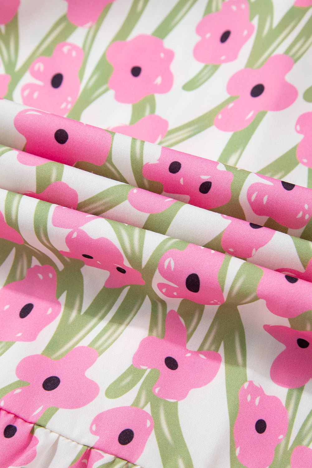 Blue Floral Print Square Neck Ruffled Strap Maxi Dress - MAD RUFFI