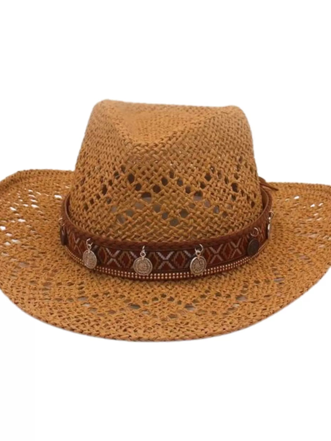 Boho Woven Cowboy Hat - MAD RUFFI