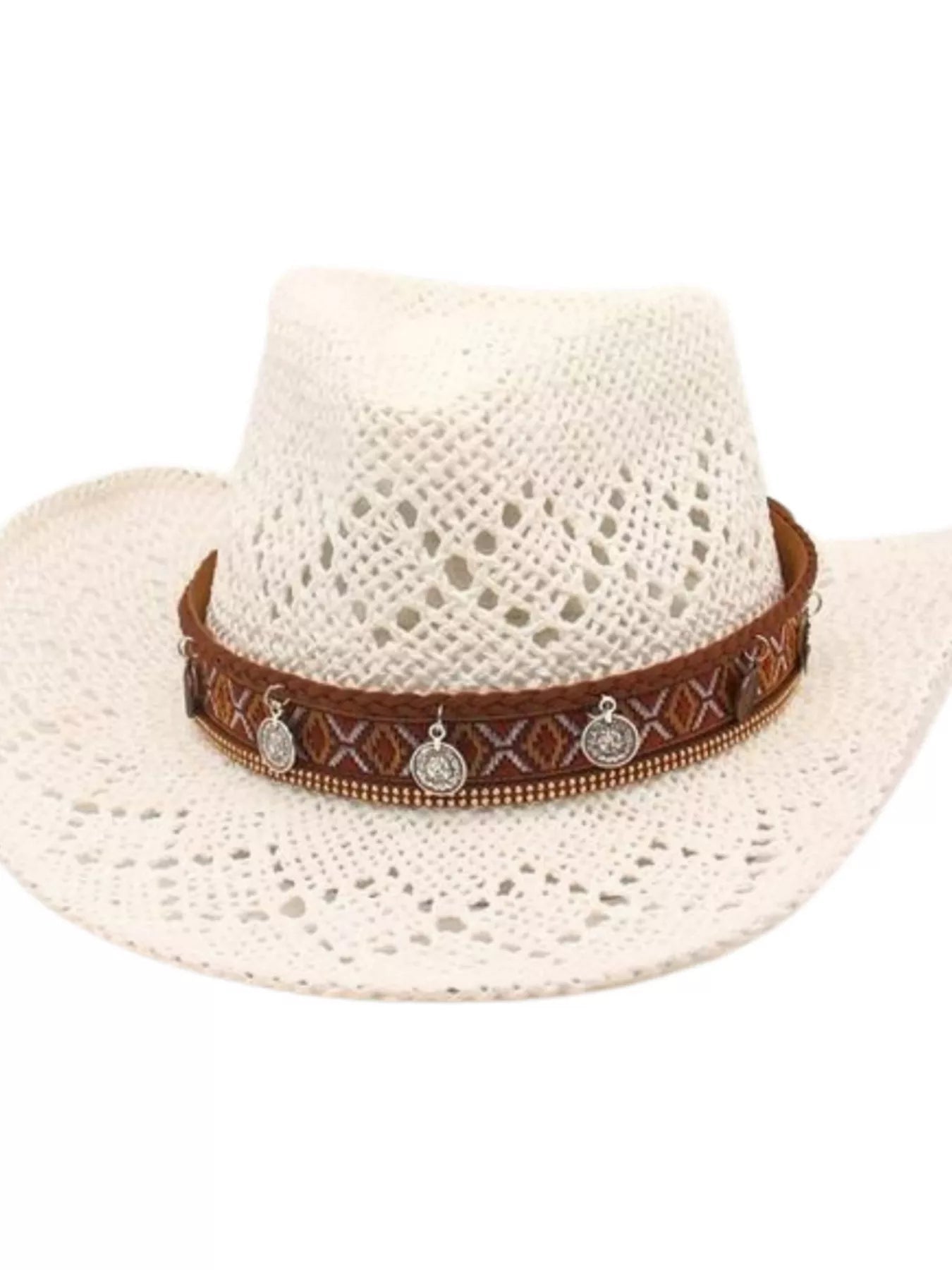 Boho Woven Cowboy Hat - MAD RUFFI