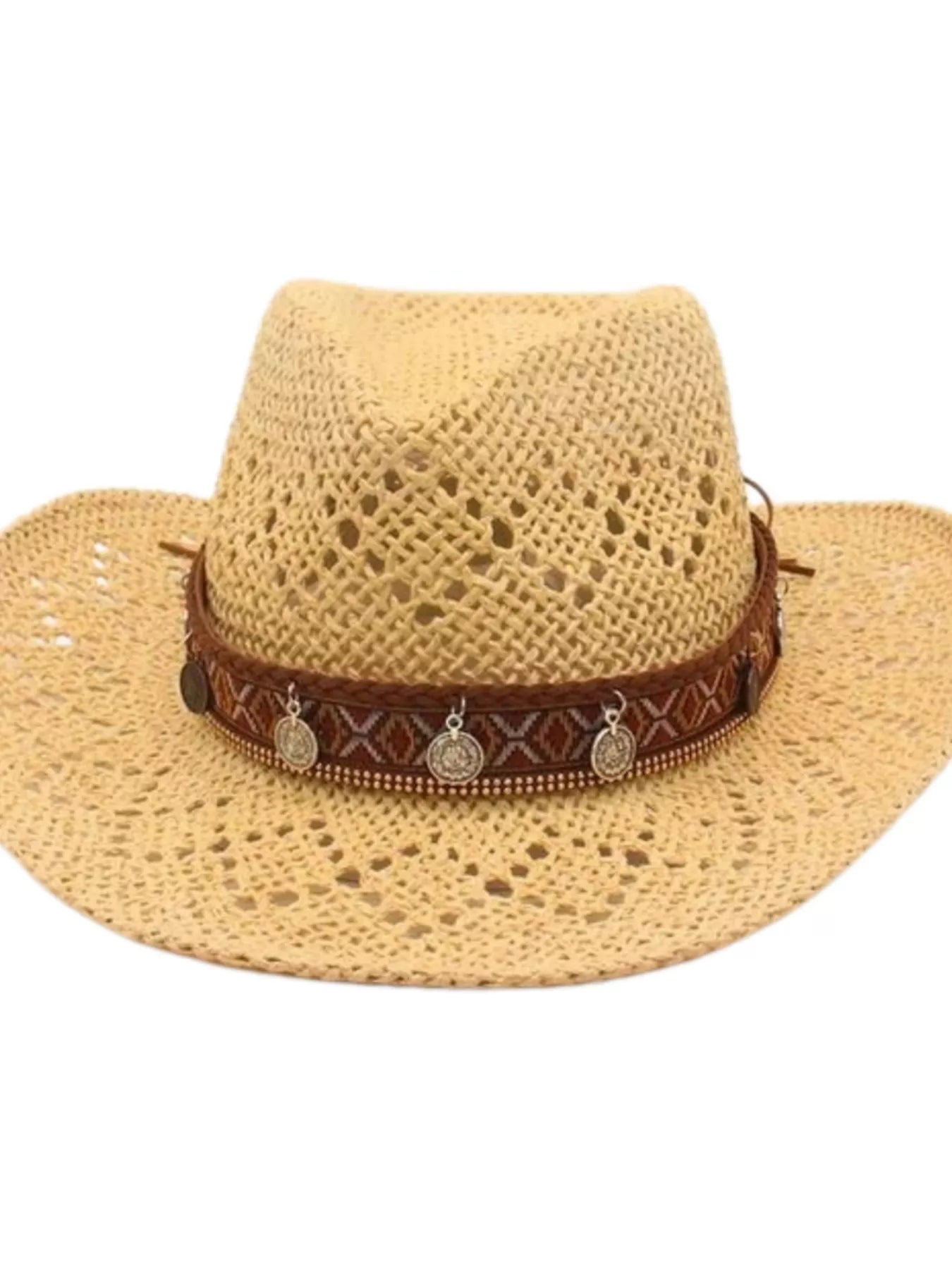Boho Woven Cowboy Hat - MAD RUFFI