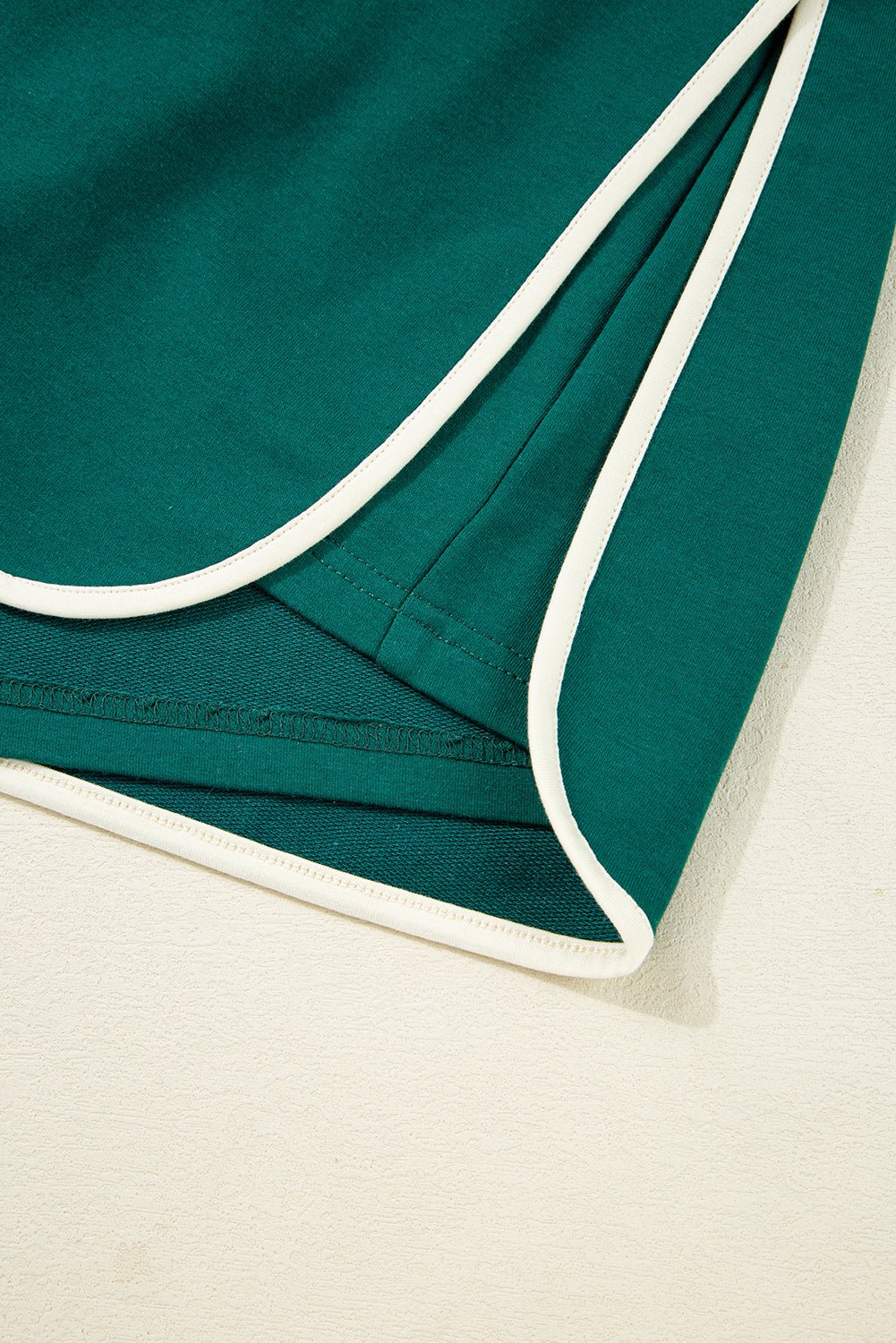 Bonbon Plus Size Contrast Trim T Shirt and Skort Two Piece Set - MAD RUFFI