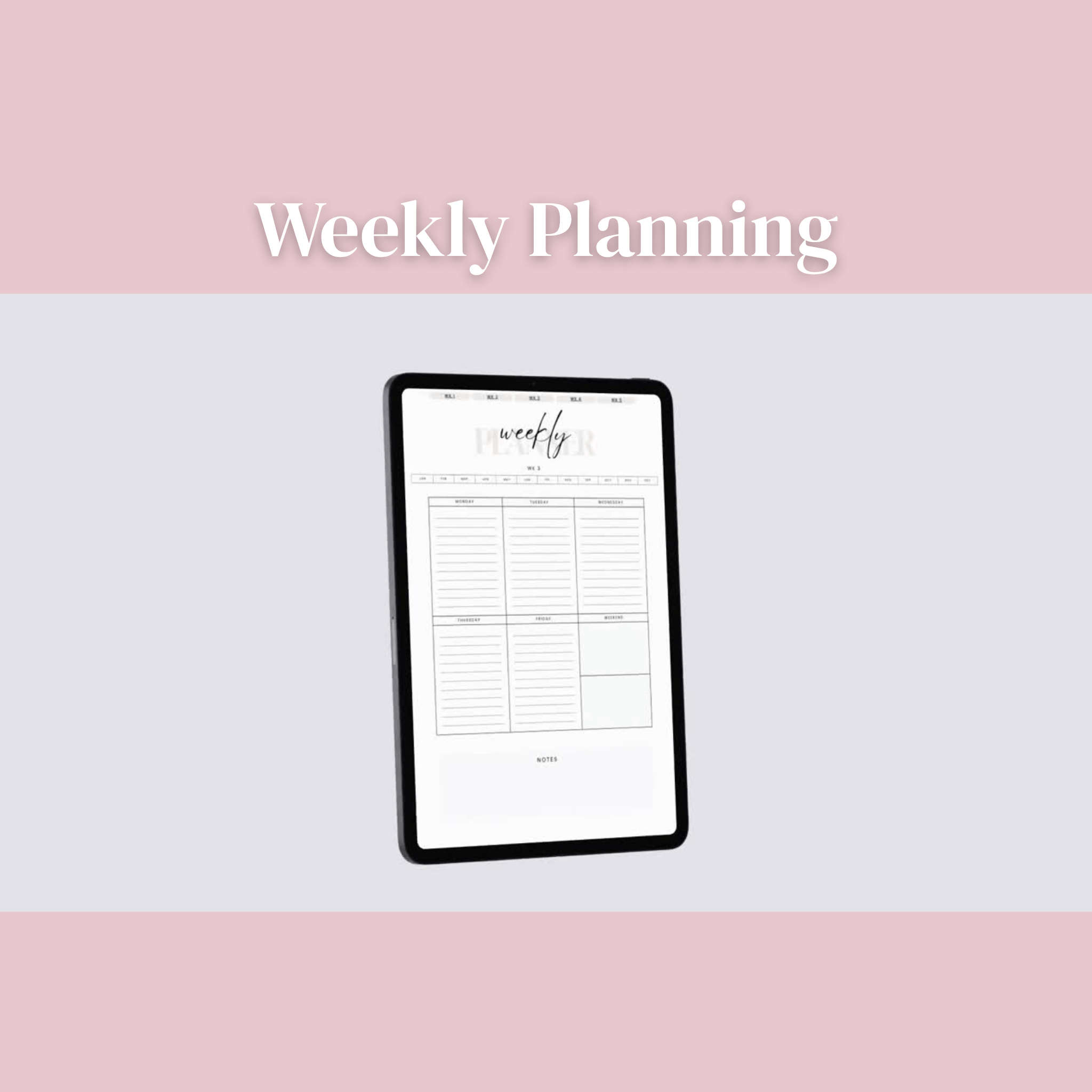 Monthly & Weekly Layouts, Habit Tracker, Self - Care Planner (GoodNotes, Notability, iPad & Printable) - MAD RUFFI