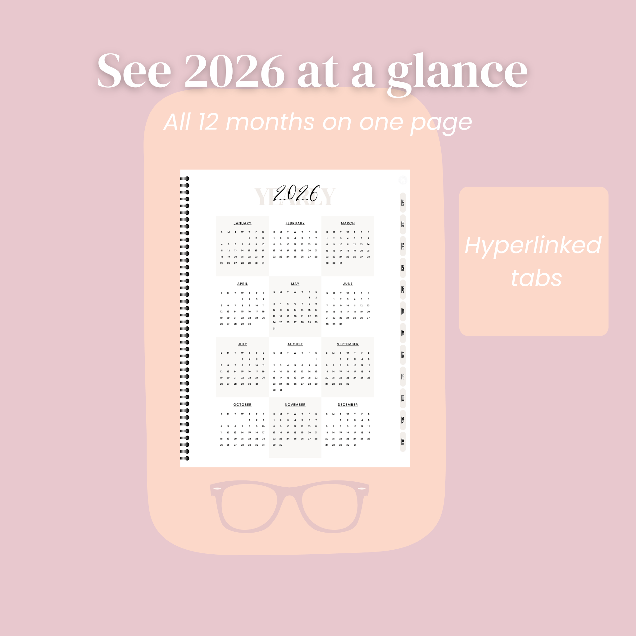Monthly & Weekly Layouts, Habit Tracker, Self - Care Planner (GoodNotes, Notability, iPad & Printable) - MAD RUFFI