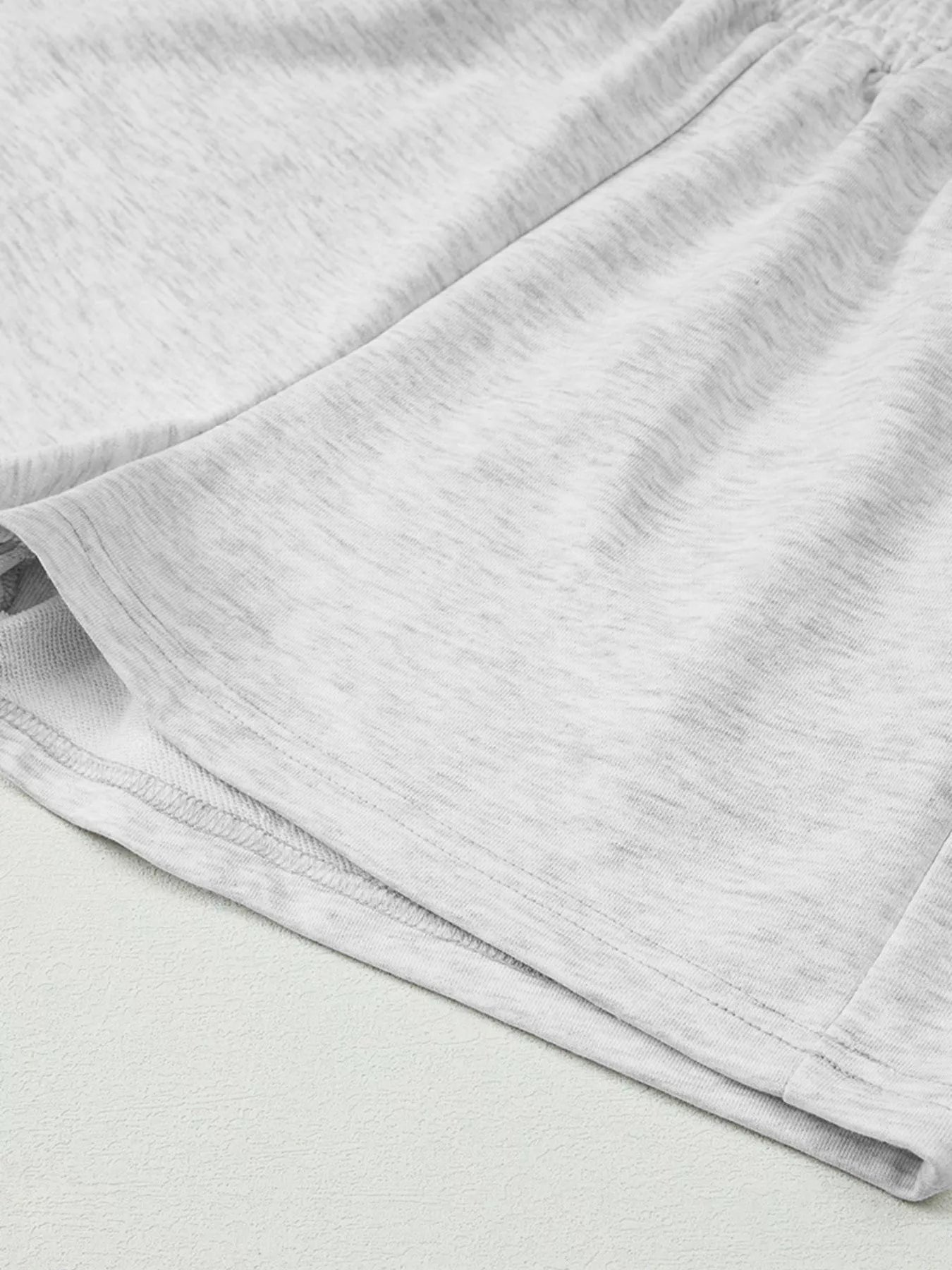 Bow Embroidered Round Neck Top and Shorts Set - MAD RUFFI