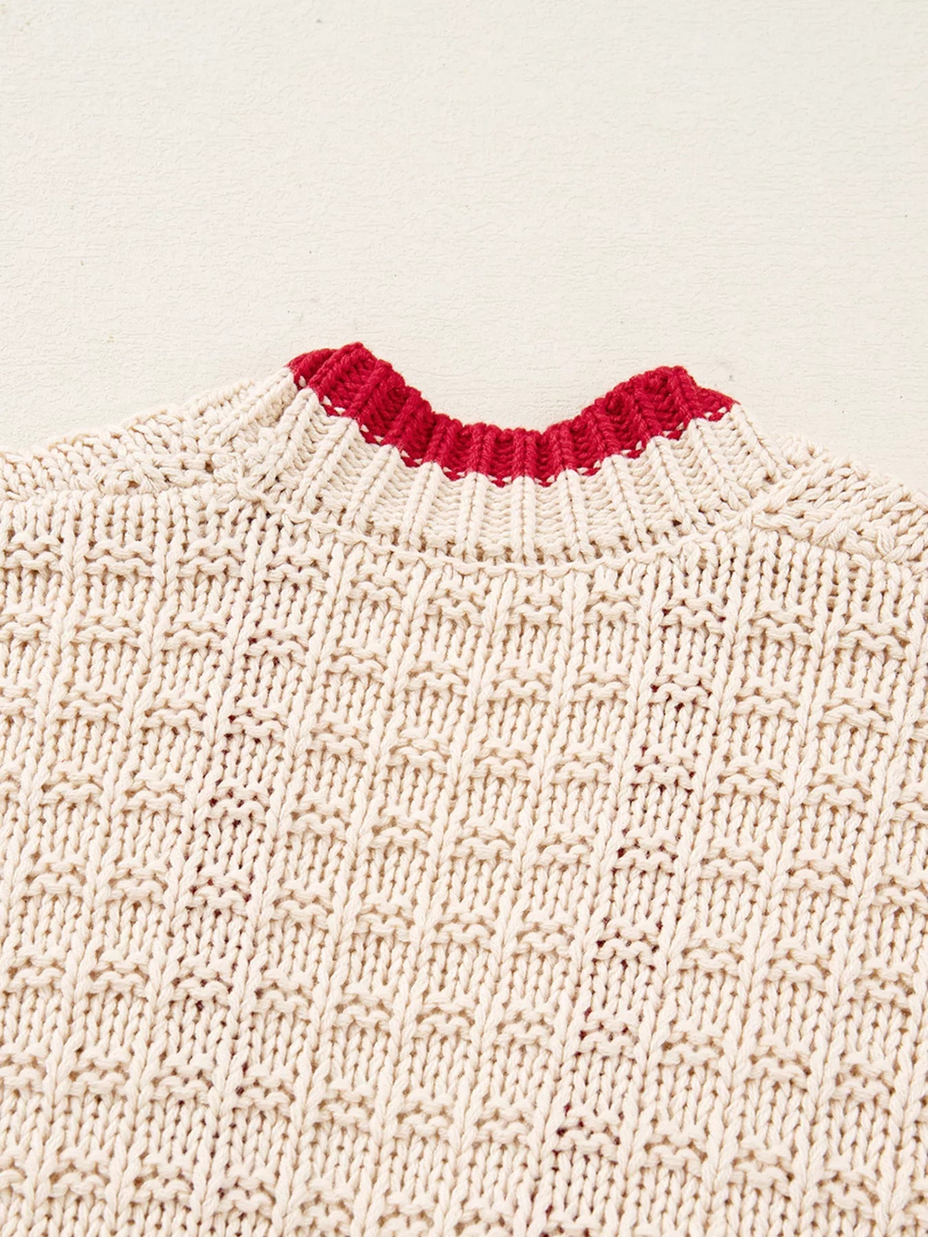 Bow Pattern Textured Open Front Baggy Cardigan - MAD RUFFI