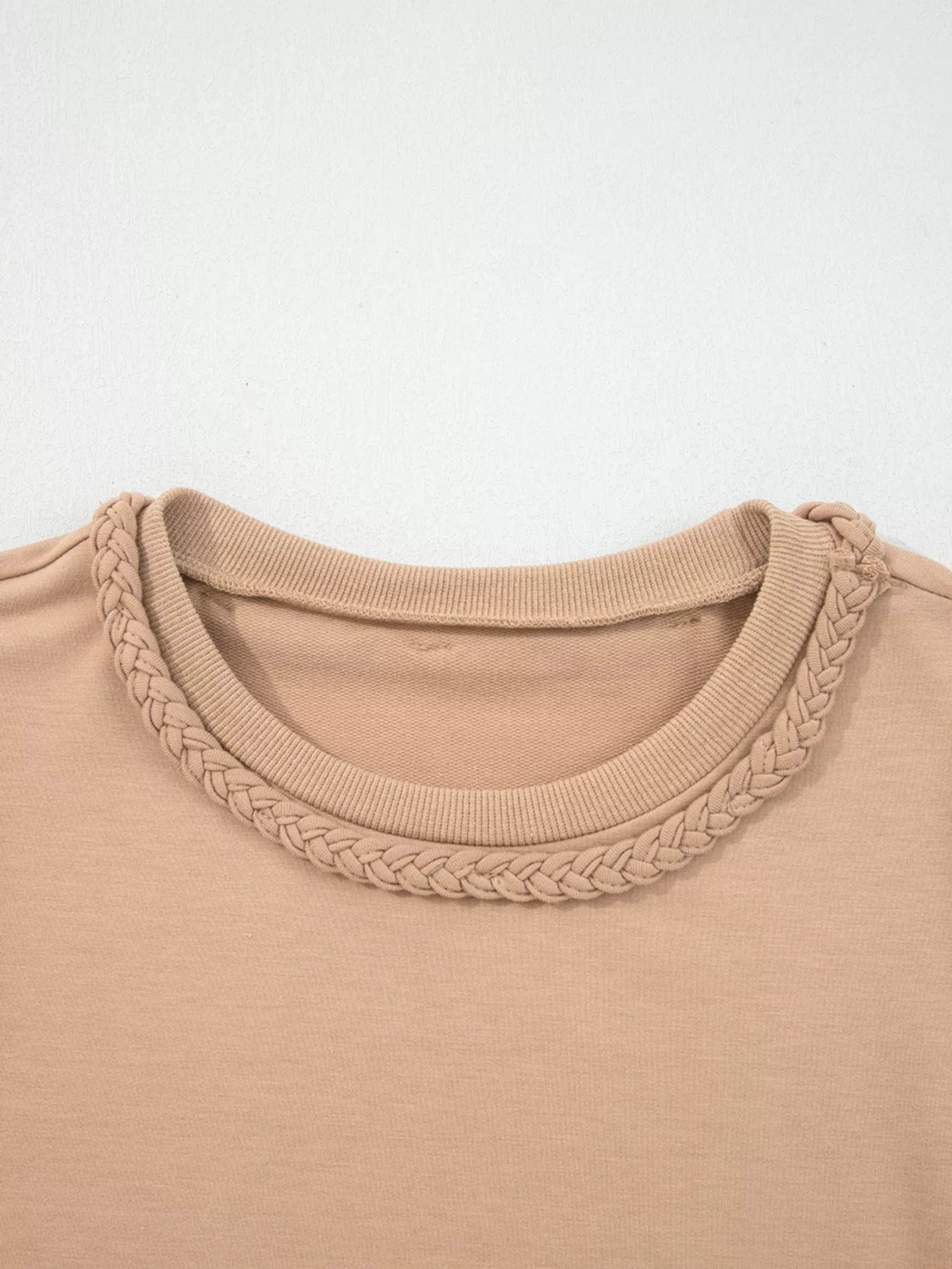 Braided Trim Puff Sleeve Dress - MAD RUFFI