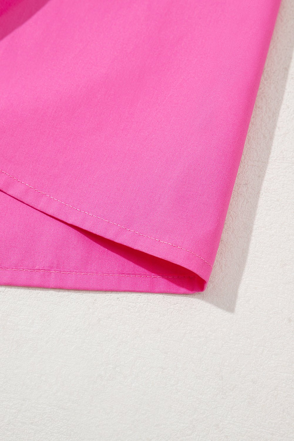 Bright Green Scallop Trim V Neck Layered Short Sleeve Blouse - MAD RUFFI