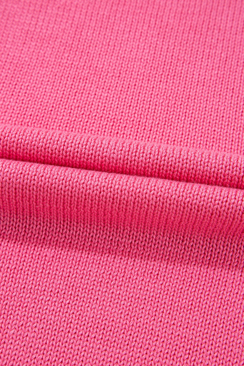 bright pink pearl embellished contrast trim sleeveless knit top - MAD RUFFI