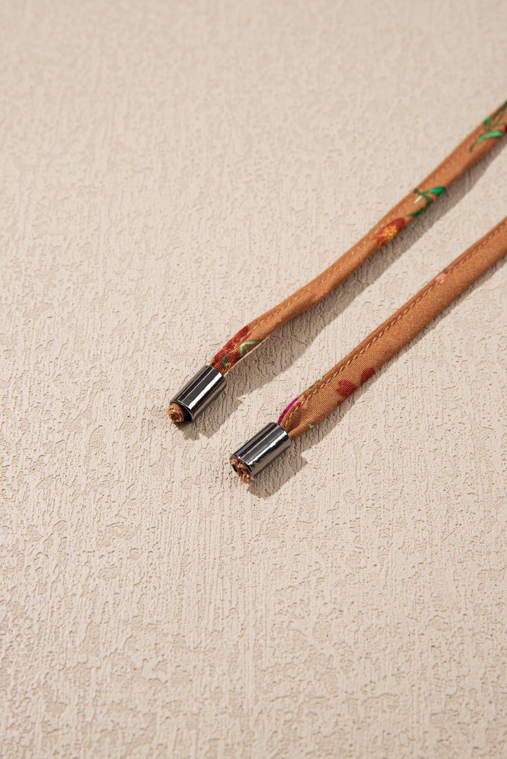 Brown Plus Size Floral Split V Neck Ruffled Sleeve Tiered Maxi Dress - MAD RUFFI