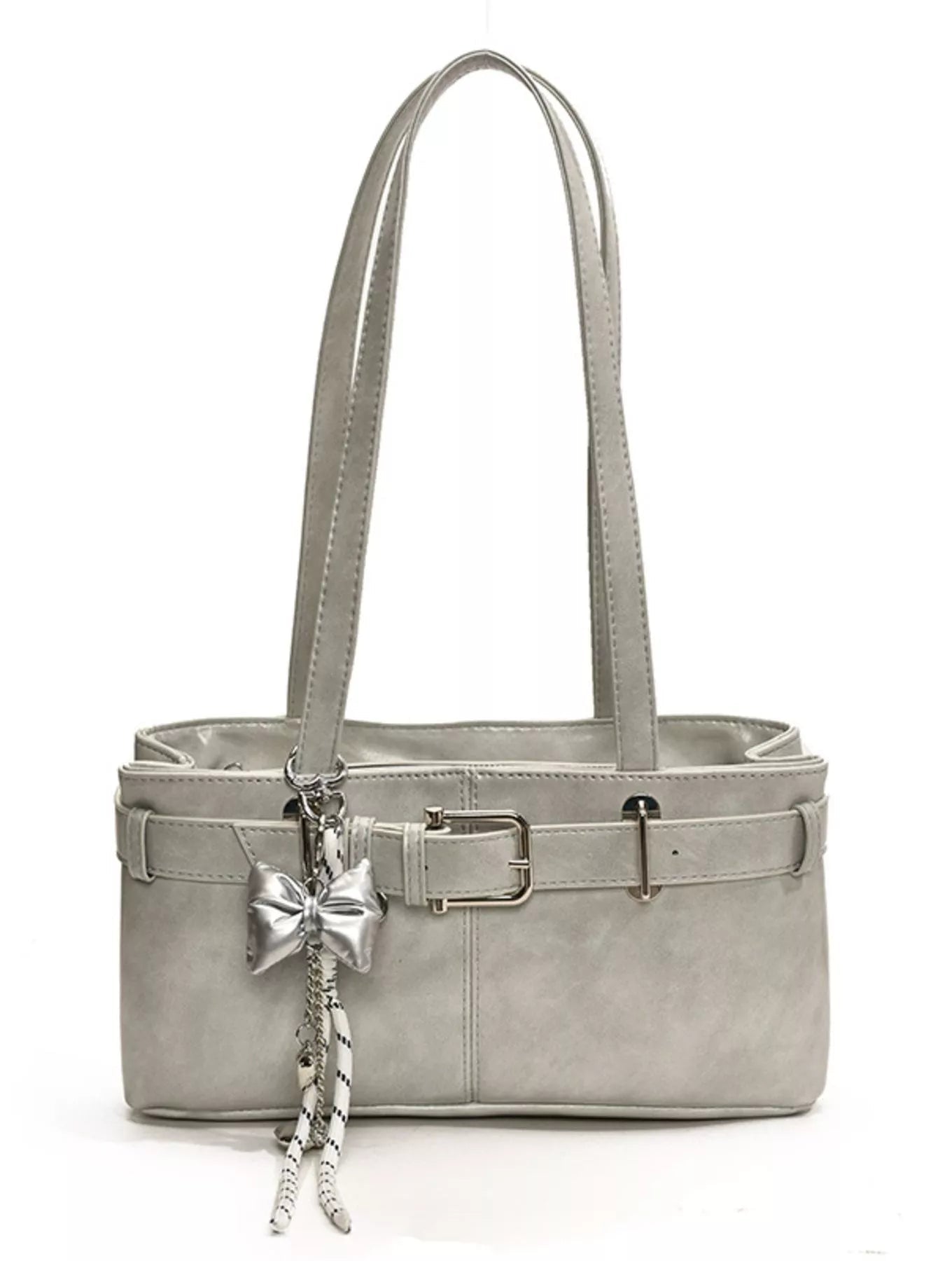 Buckle Decor Shoulder Bag - MAD RUFFI