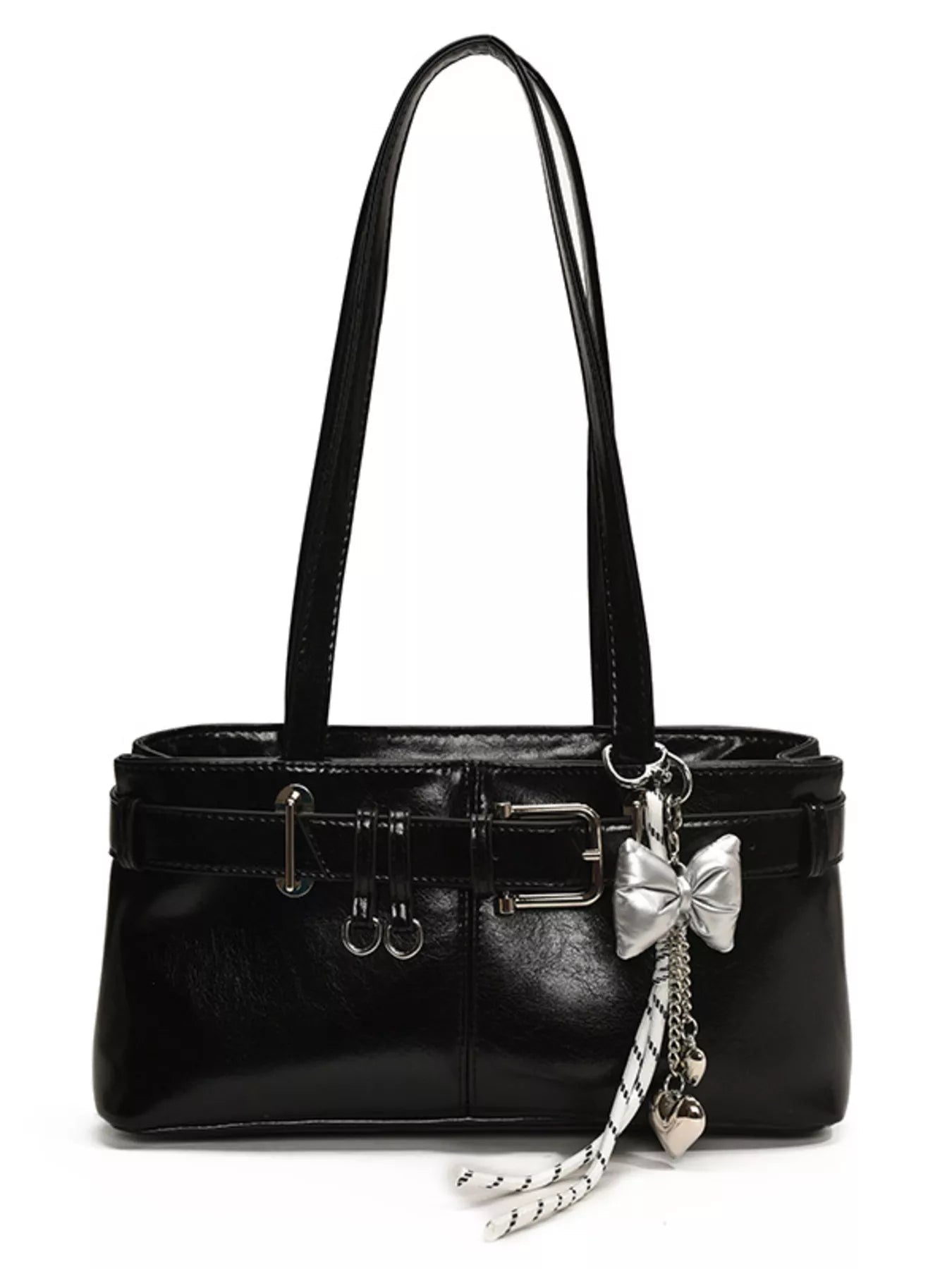 Buckle Decor Shoulder Bag - MAD RUFFI
