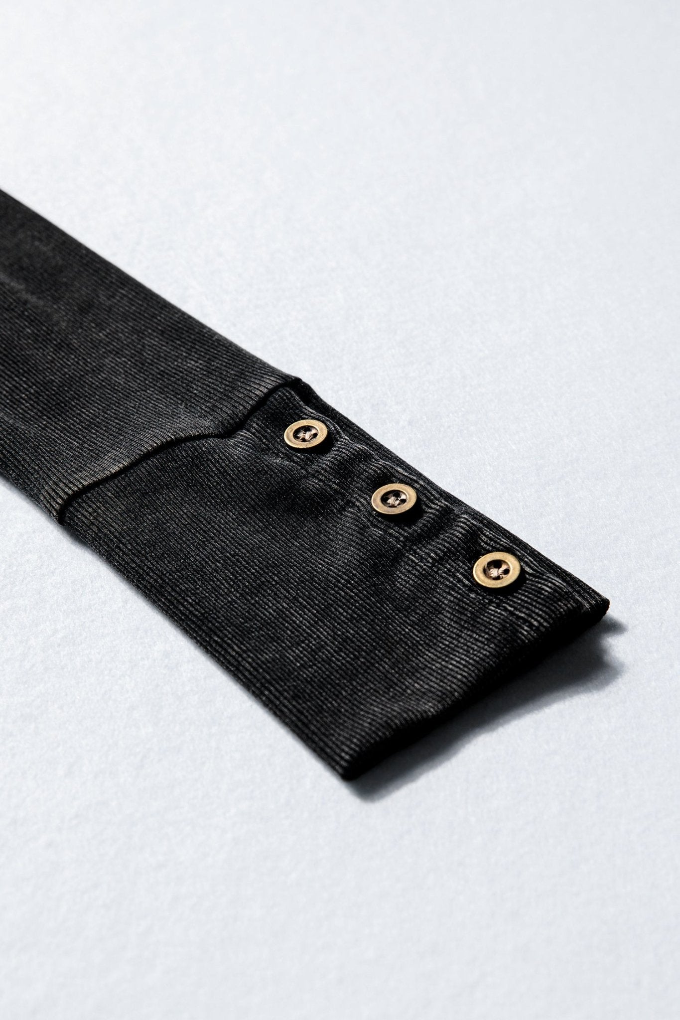 Burgundy Exposed Seam Ribbed Long Sleeve Top - MAD RUFFI