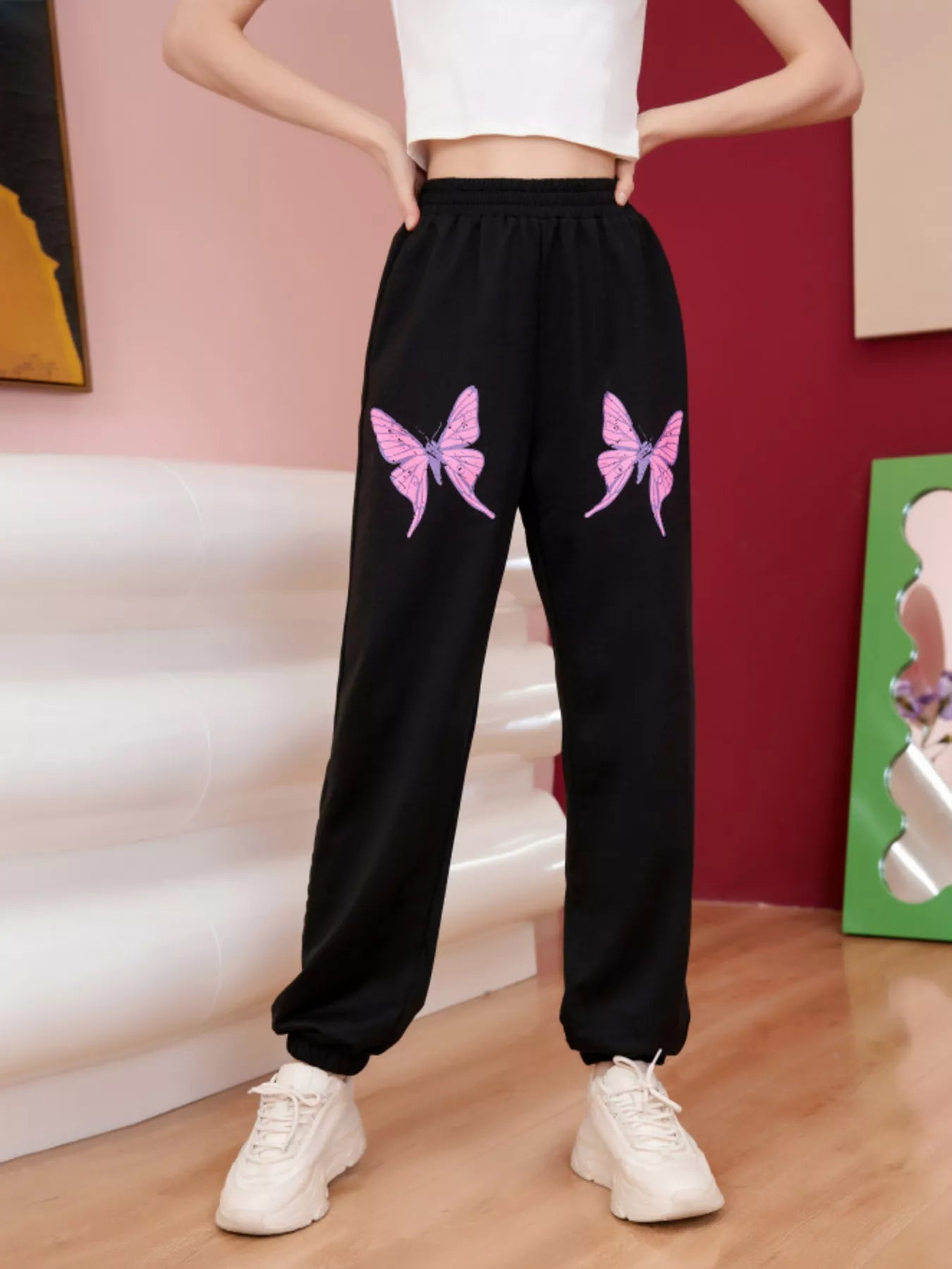 Butterfly Casual Sweatpants - MAD RUFFI