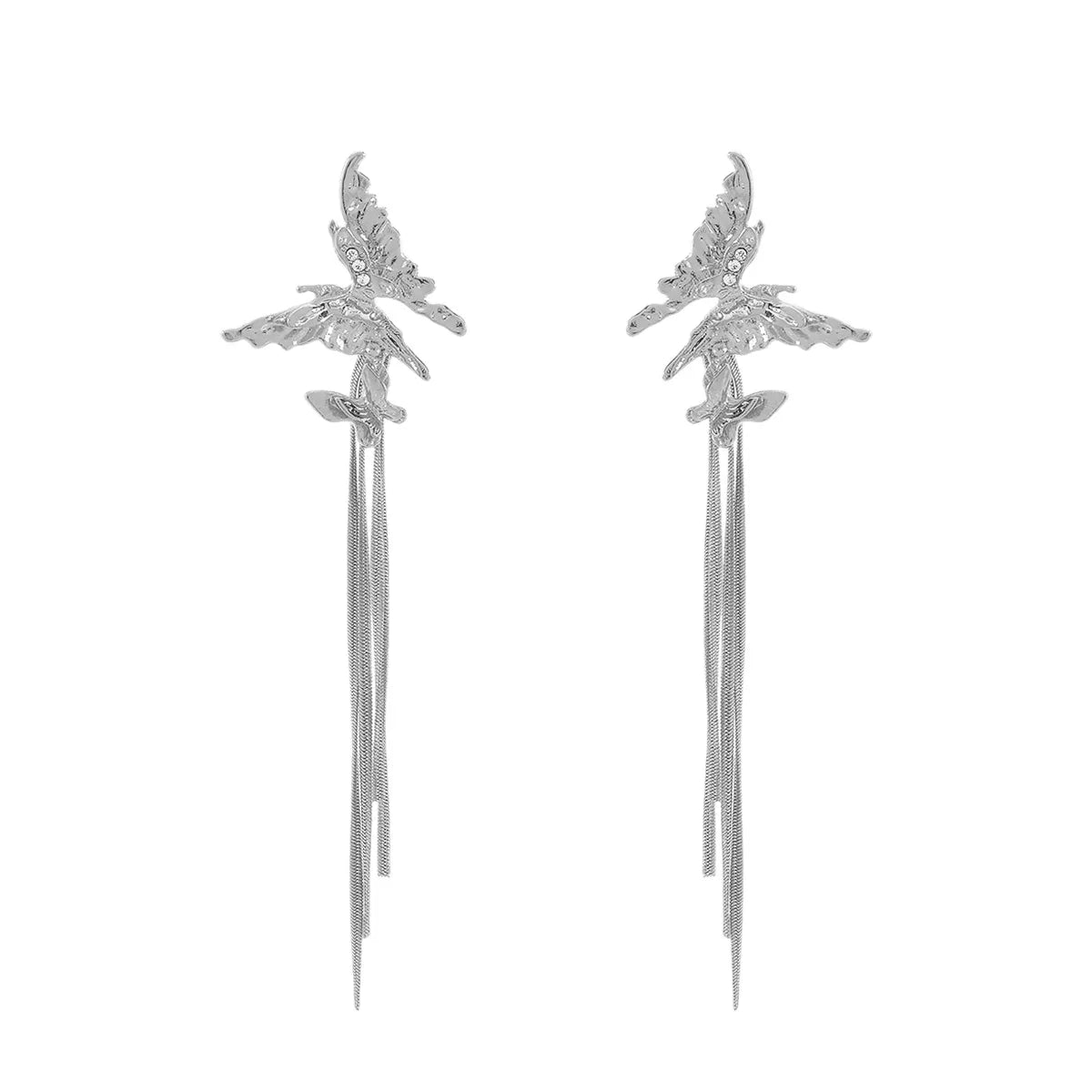 Butterfly Fringe Dangle Earrings - MAD RUFFI