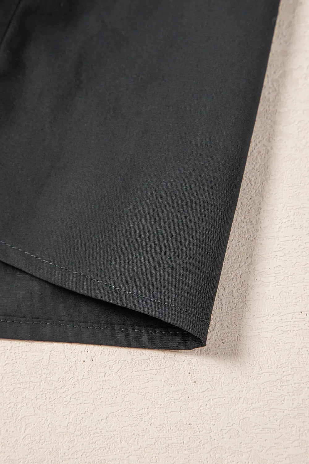 Button Down Puff Sleeve Ruffle Hem Dress - MAD RUFFI