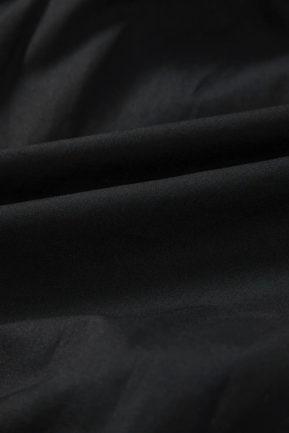 Button Down Puff Sleeve Ruffle Hem Dress - MAD RUFFI